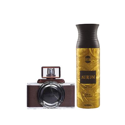 Maryaj Zoom Pour Homme EDP Spicy Woody Perfume And Ajmal Aurum Femme Deodorant Fruity Floral Fragrance 300 ml - Perfumes (Edt/Edp)