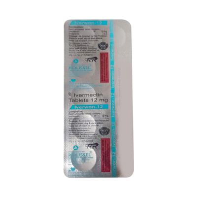 IVERWON 12 Tablet 10's - Parasitic Worms-Ant