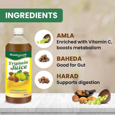 Baidyanath Triphala Juice 1 litre - Ayurvedic Juices