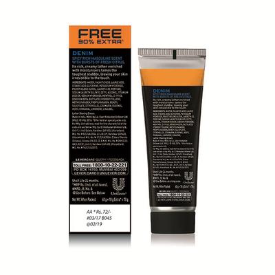 Axe Denim Lather Shaving Cream 60gm+18gm 1's - Shaving Creams