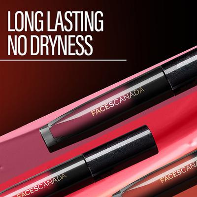 Faces Canada Comfy Silk Liquid Lip Color with Mulberry Oil & Vitamin E Breezy Coral03 3ml - Liquid Lipsticks