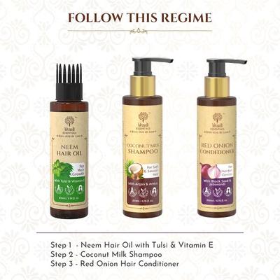 Khadi Essentials Tender Narikela & Kokum Hair Rinser - With Pure Arnica, Turmeric & Thyme Extracts 200 ml - Shampoos