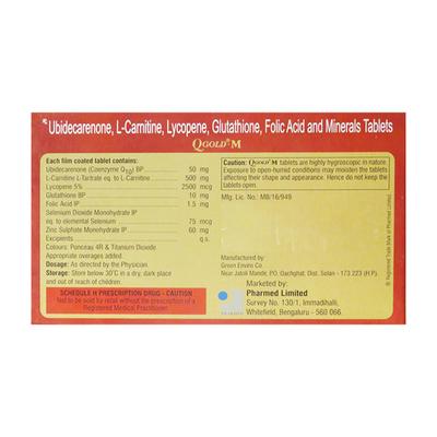Q GOLD M Tablet 10's - Supplements-Vam
