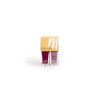 Myglamm Two Of Your Kind Long Lasting Nail Enamel Duo -Party Parade 2 x 5ml 2's - Nail Polish
