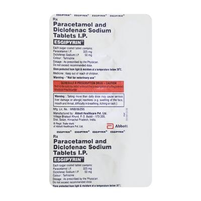ESGIPYRIN Tablet 15's - Pain relief-Nsa