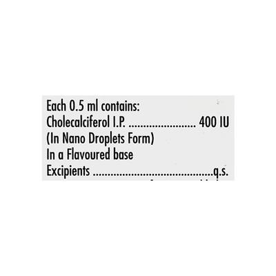 Arachitol Kids 400IU Pineapple Flavour Oral Solution 15ml - Supplements-Vit