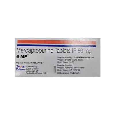 6 MP 50mg Tablet 10'S - Cancer Oncology-Cyt