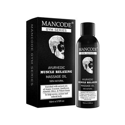 Mancode Gym Series Ayurvedic Muscle Relaxing Massage Oil 110 ml - Massage Oils
