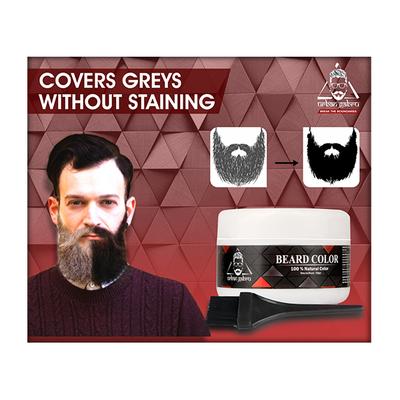 Urban Gabru Beard Color with Henna Powder - Natural Black 70gm - Beard Colour