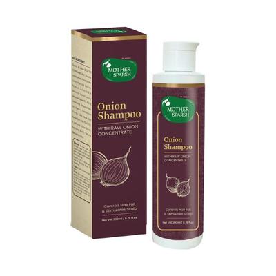 Mother Sparsh Onion Hair Shampoo With Raw Onion Concentrates & Blackseed Oil 200 ml - Shampoos