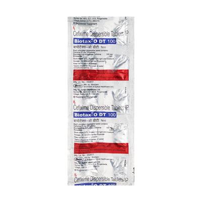Biotax O DT 100mg Tablet 10'S - Bacterial Infections-Cep