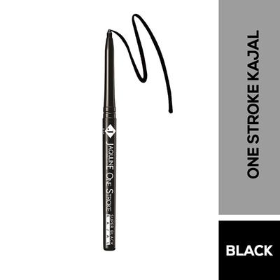 Jaquline USA OneStroke Super Black Kajal 0.30g 0.3 gm - Kajal & Kohls