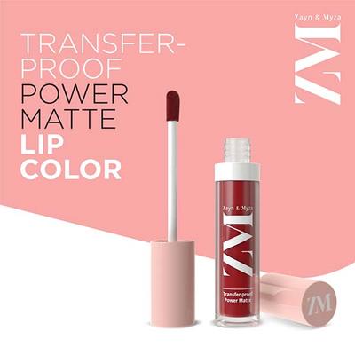 Zayn & Myza Transfer - Proof Power Matte Lip Color, Red 6 ml - Liquid Lipsticks