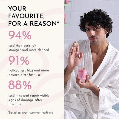 Fix My Curls Protein-Powered Deep Conditioning Hair Mask for all Hair Types 50 gm - Hair Masks & Packs