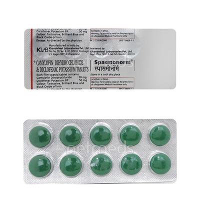 Spasmonorm Tablet 10'S - Muscle Spasm-Ant