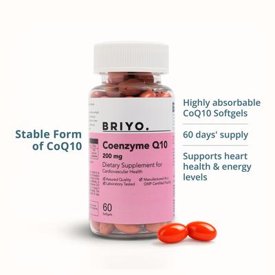 Briyo Coenzyme Q10 200 mg Softgel 60's - Co-Q