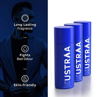 BLUE Deodorant Body Spray- Set of 3 450 ml - Deodorants/Roll-Ons