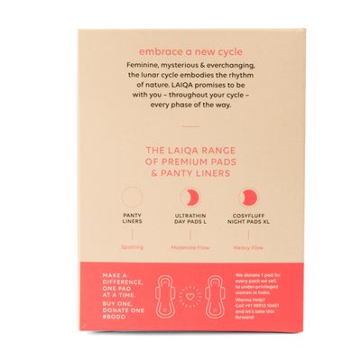 LAIQA Premium Ultrathin Day Pads (L) 10's - Sanitary Napkins