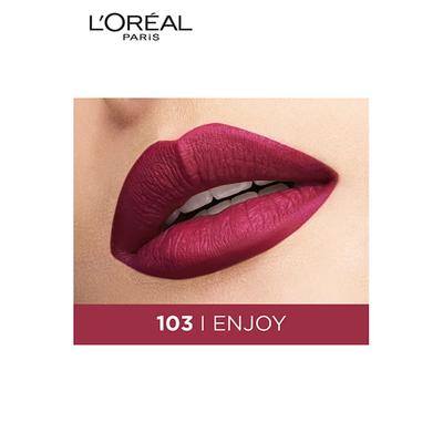 L'Oreal Paris Rouge Signature Matte Liquid Lipstick,103 I Enjoy 7 Gm - Lipsticks
