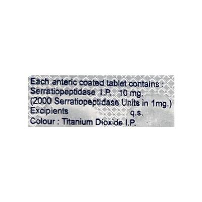 Seratab 10mg Tablet 10'S - Pain relief-Ant