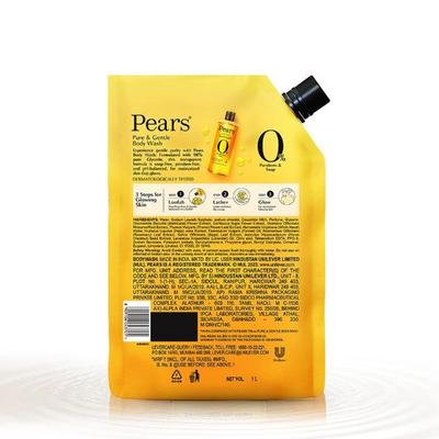 Pears Pure & Gentle Body Wash (Refill Pack) 1 L - Shower Gels & Body Wash