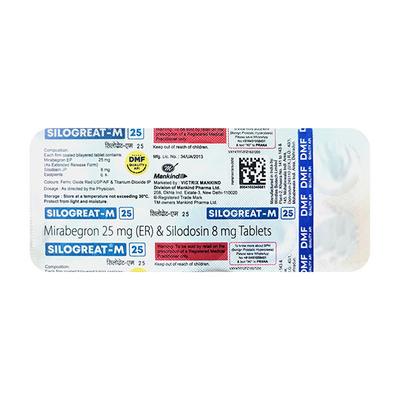 SILOGREAT M 25 Tablet 10's - Bladder And Prostate Disorders-Dru
