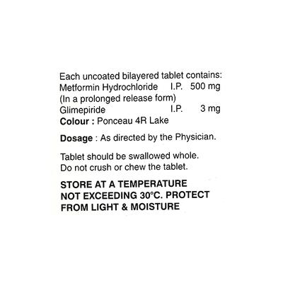 ISRYL M 3mg Tablet 15's - Diabetes-Ant