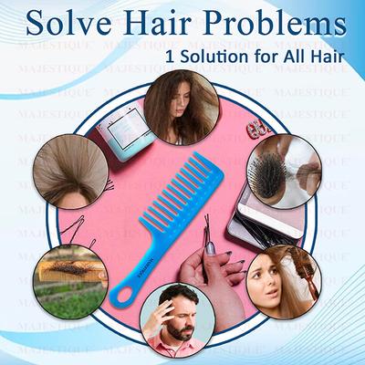Majestique Large Hair Styling Comb for Curly Hair, Long Hair - Color May Vary 1's - Hair Brushes