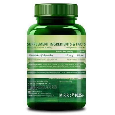 Himalayan Organics Plant Based Vitamin B12 Vegetarian capsule 120's - Multi-Vitamins