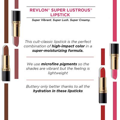Revlon Super Lustrous Lipstick - Cha Cha Cherry 4.2 Gm - Lipsticks