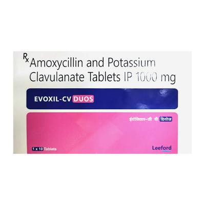 EVOXIL CV DUOS Tablet 10's - Bacterial Infections-Pen