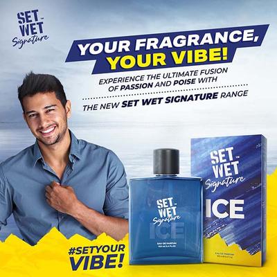 Set Wet Signature Eau De Parfum Ice 100 ml - Men Perfumes (Edt/Edp)