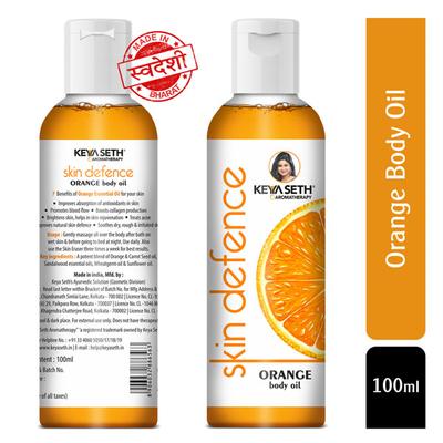 Keya Seth Aromatherapy Skin Defence Orange Body Oil 100 ml - Carrier Oils