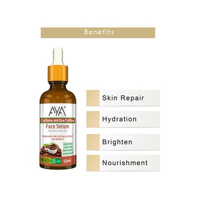 Aya Caffeine And Coffee Face Serum For Skin Repair, Hydration, Brightening & Nourishment 50 ml - Face Serum