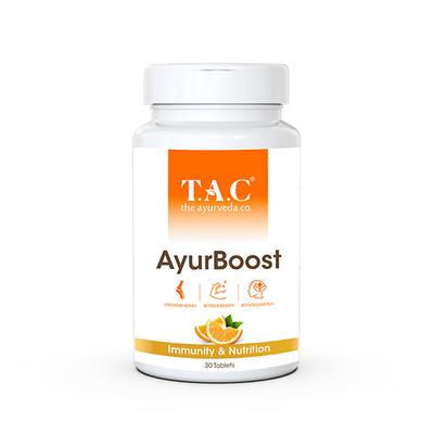 T.A.C - The Ayurveda Co. Ayurboost Tablets with Ashwagandha and Vitamin C Immunity and Nutrition 30's - Others
