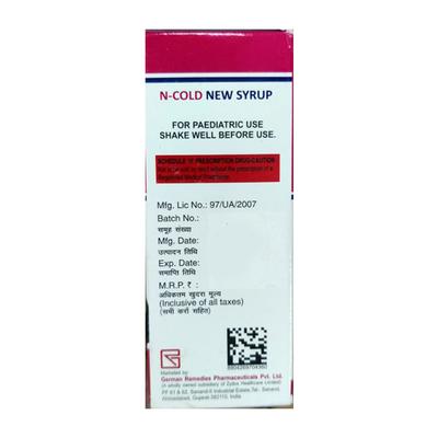N COLD NEW Syrup 60ml - Cough And Cold-Cou