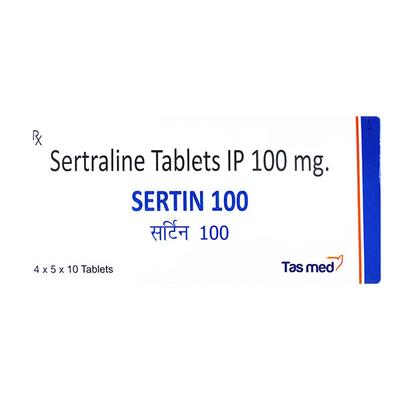SERTIN 100MG TABLET 10'S - Depression-Ant