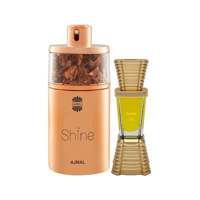 Ajmal Shine EDP Floral Powdery Perfume And Selfie Concentrated Perfume Oil Woody Aromatic 85 ml - Perfumes (Edt/Edp)