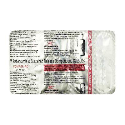 VOMPER RD Capsule 10's - Ulcer/Reflux/Flatulence-Aaa