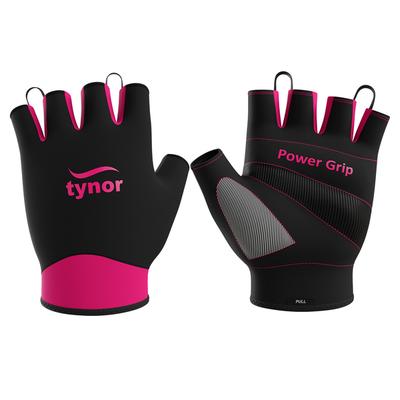 Tynor Sport Grip Women's Gym Gloves - Black & Pink (M) 1's - Gym Accessories