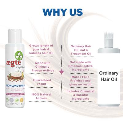 Aegte Growlong Hair Oil 100 ml - Hair Oils