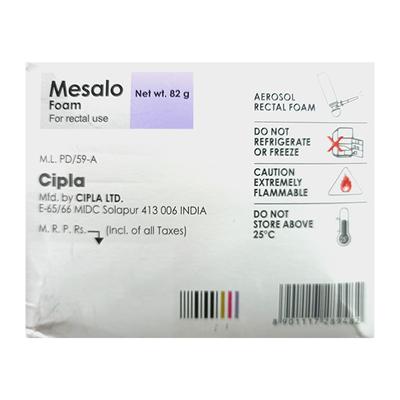 Mesalo Foam 82Gm - Ulcerative Colitis/Bowel Inflammatory Disease-GIT