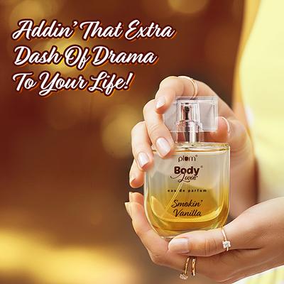 Plum BodyLovin' Smokin' Vanilla Eau De Parfum - Long Lasting Vanilla Perfume 50 ml - Women Perfumes (Edt/Edp)