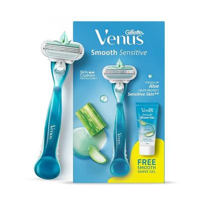 Gillette Venus Smooth Sensitive Hair Removal Razor 1's + Free Smooth Shave Gel 25 g - Hair Removal Accessories