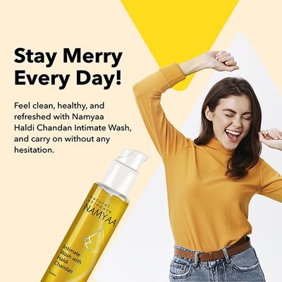 Namyaantimate Wash Set with Tea Tree and Haldi Chandan (Intimate Wash 100 gm with Haldi Chandanntimate Hygiene Wash 100gm) 2's - Intimate Hygiene