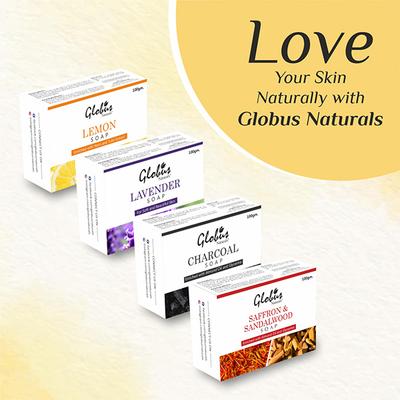 Globus Naturals Lemon Soap 100 gm - Masks & Peels
