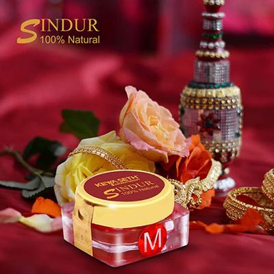 Keya Seth Aromatherapy 100% Natural Dust Sindoor Maroon 3gm - Sindoor