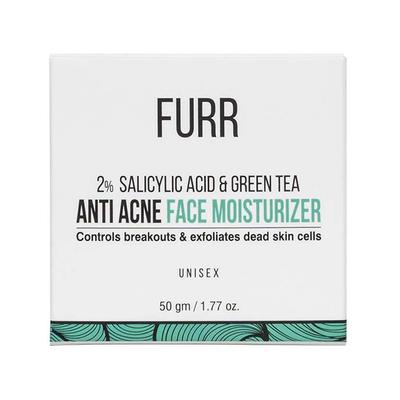Furr 2% Salicylic Acid & Green Tea Anti Acne Face Moisturizer Unisex 50gm - Face Mask