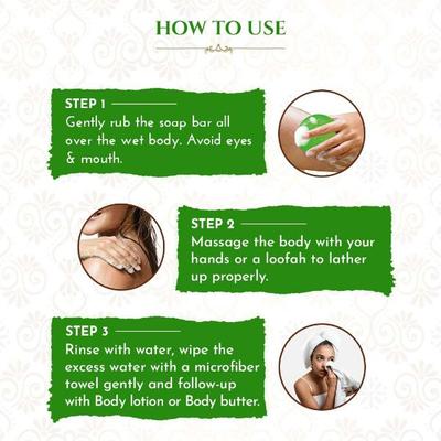 Khadi Essentials Neem & Tulsi Herbal Handmade Soap for Anti 300 gm - Body Butter