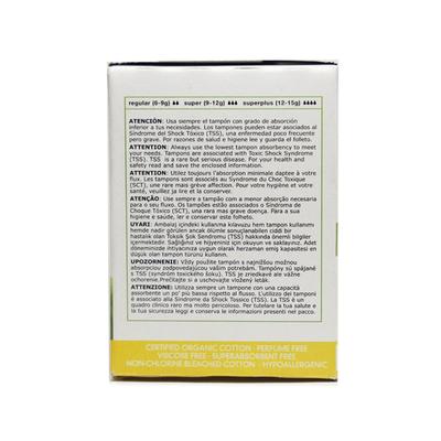 Masmi Natural Cotton New Cottonlock Tampons - Regular 18's - Tampons